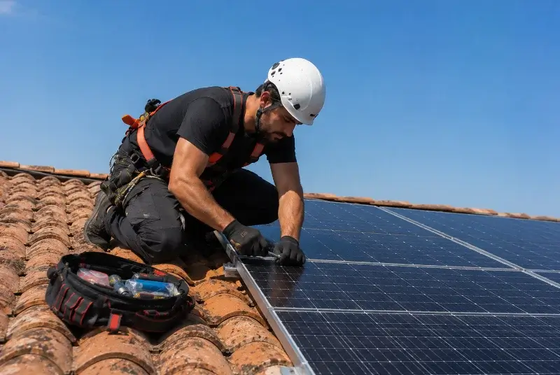 Maintenance et monitoring de panneaux solaires à Boisgervilly